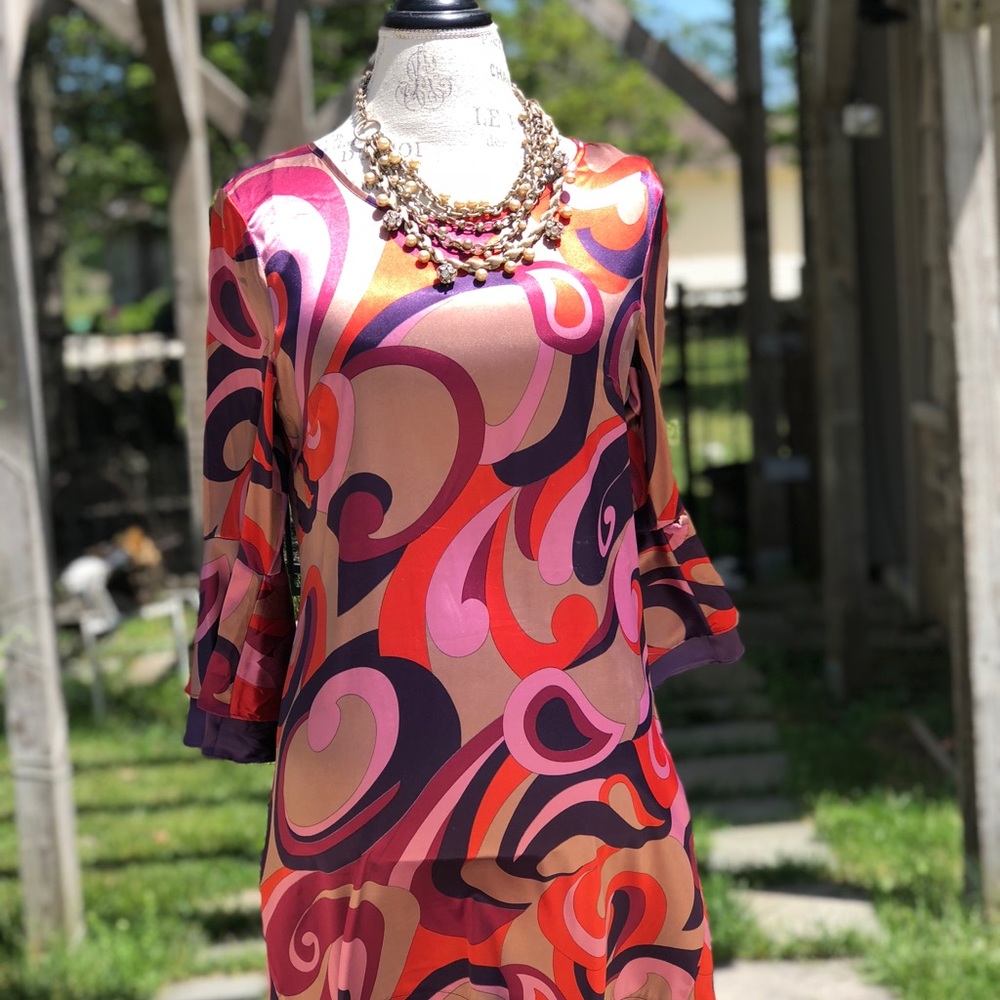 Silky Retro feel Dress